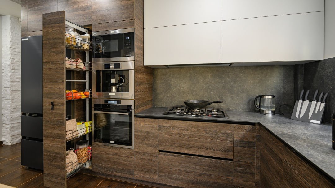 This sleek kitchen storage design is beautiful! 
Love it or Leave it?
 
 
 #kitchen #storage #pantry #cooking