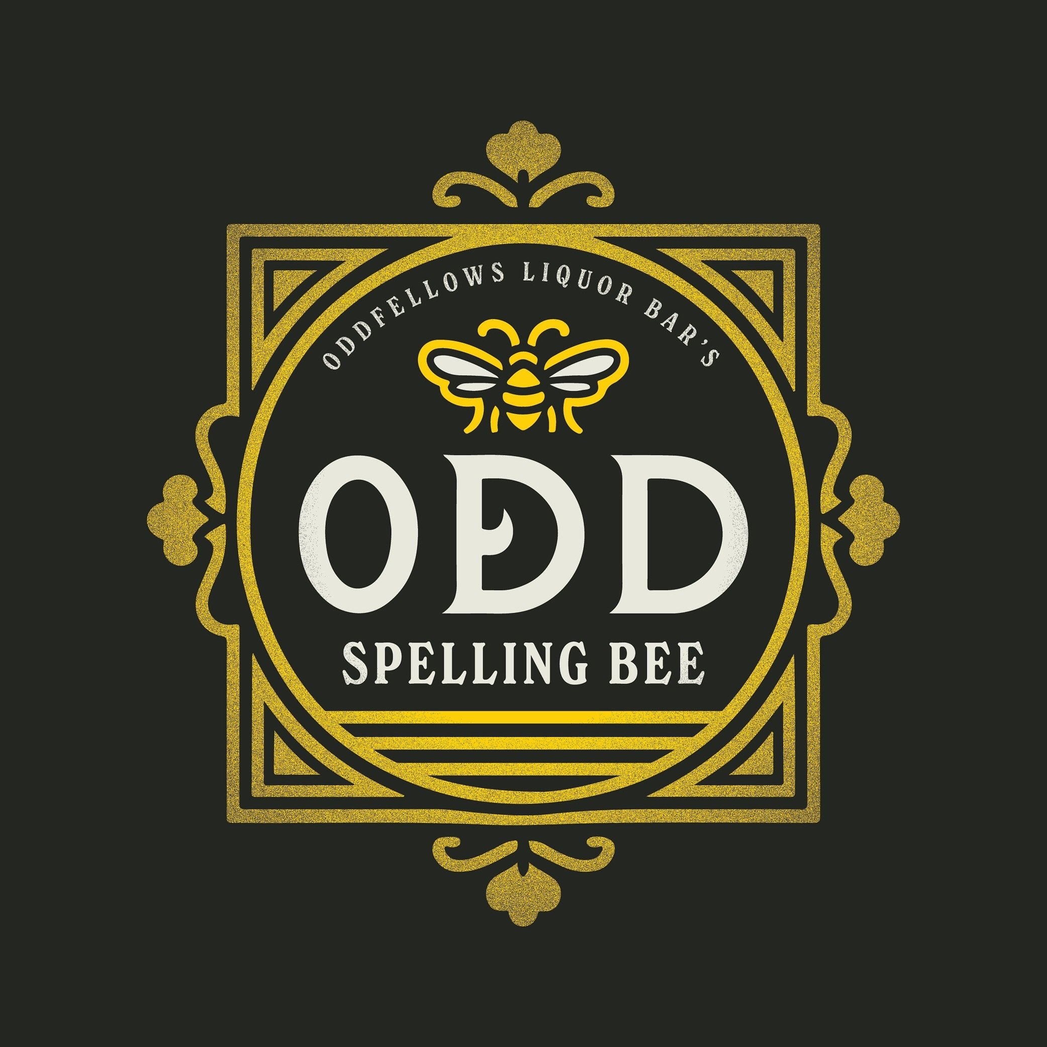 MARK YOUR CALENDARS! In 2 day the Odd Spelling Bee returns for a night of debauchery and elementary nostalgia. Registration starts at 7:30, the Bee starts at 8 🐝 Buzz on in this Tuesday, we&rsquo;ll see you then!