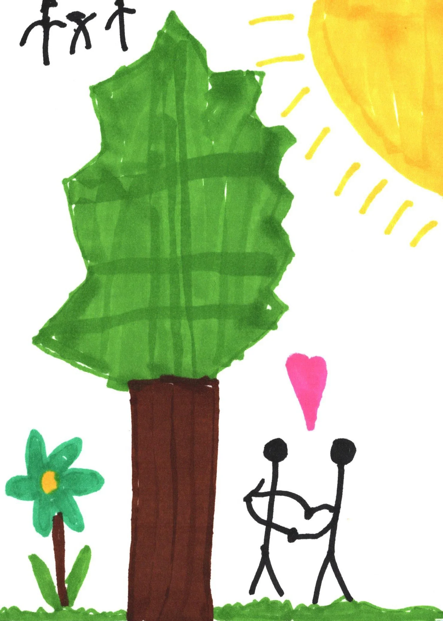 "The Hug" by Ada, 5x7"