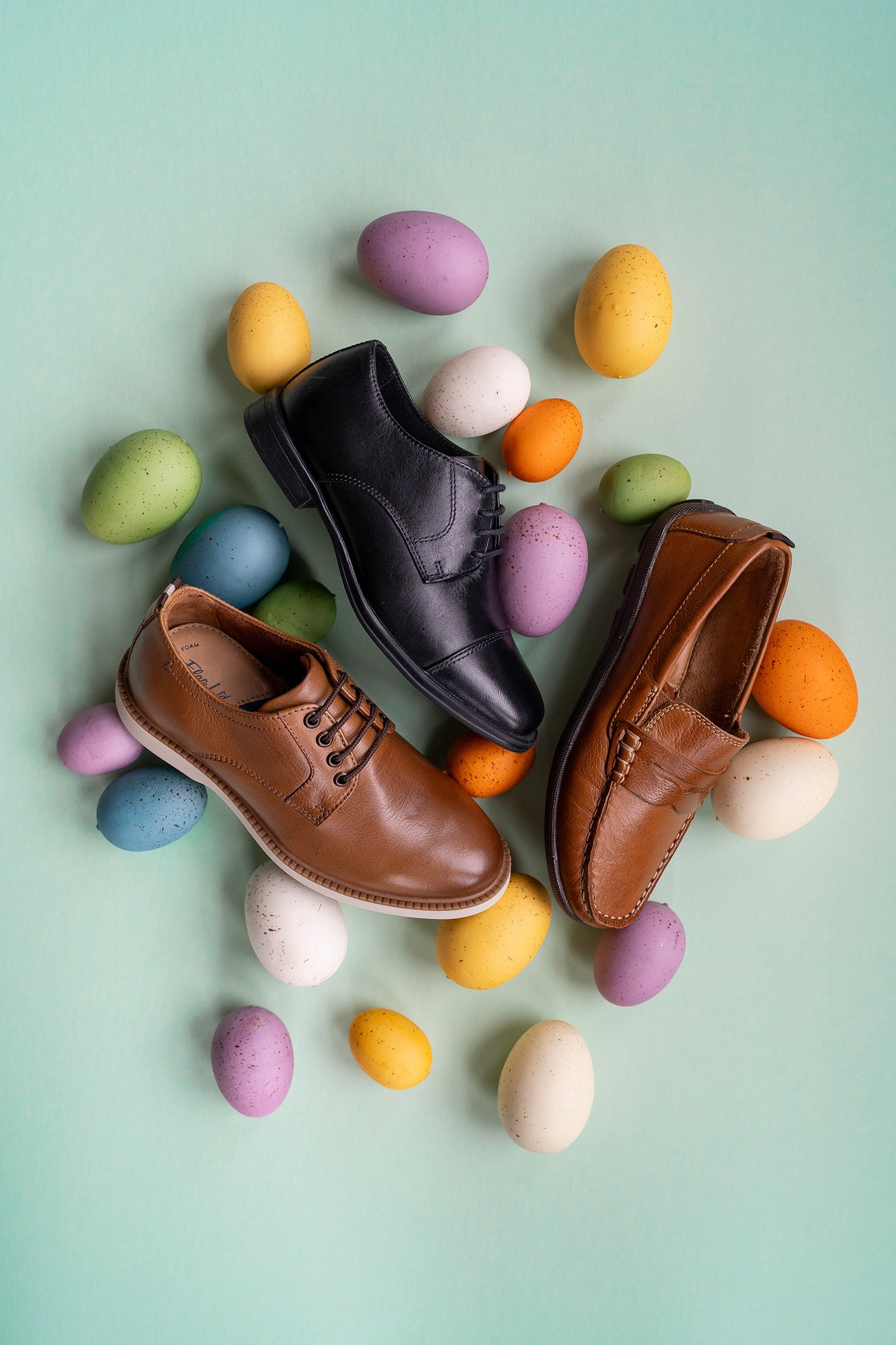 Lifestyle shoot exploring seasonal themes for boys footwear collection