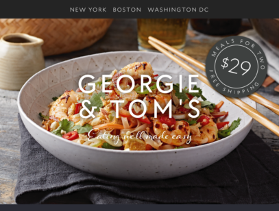 INTRODUCING: Georgie and Tom's meal kits