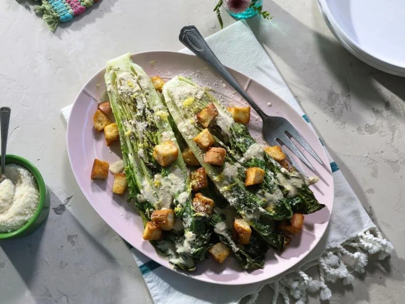 Grilled Romaine Caesar Salad