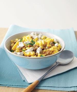 Corn Salad with Feta and Walnuts
