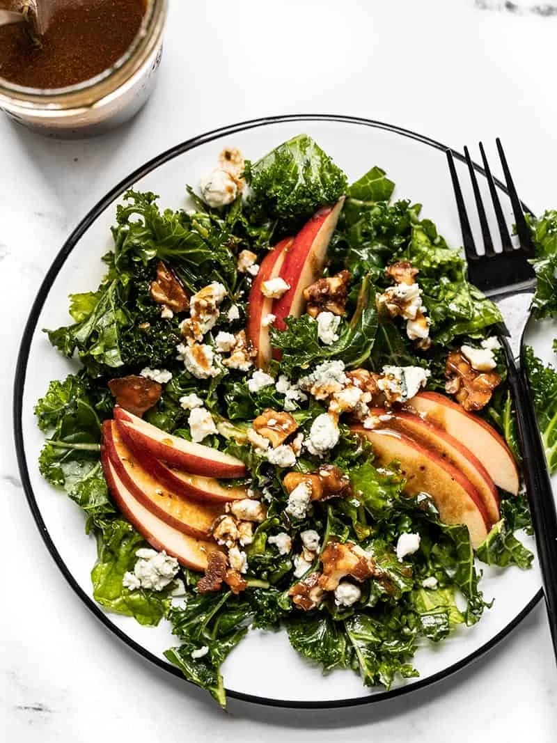 Apple Kale and Blue Cheese Salad
