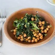 Warm Garbanzo Bean and Kale Salad with Smoked Paprika and Parsley Vinaigrette