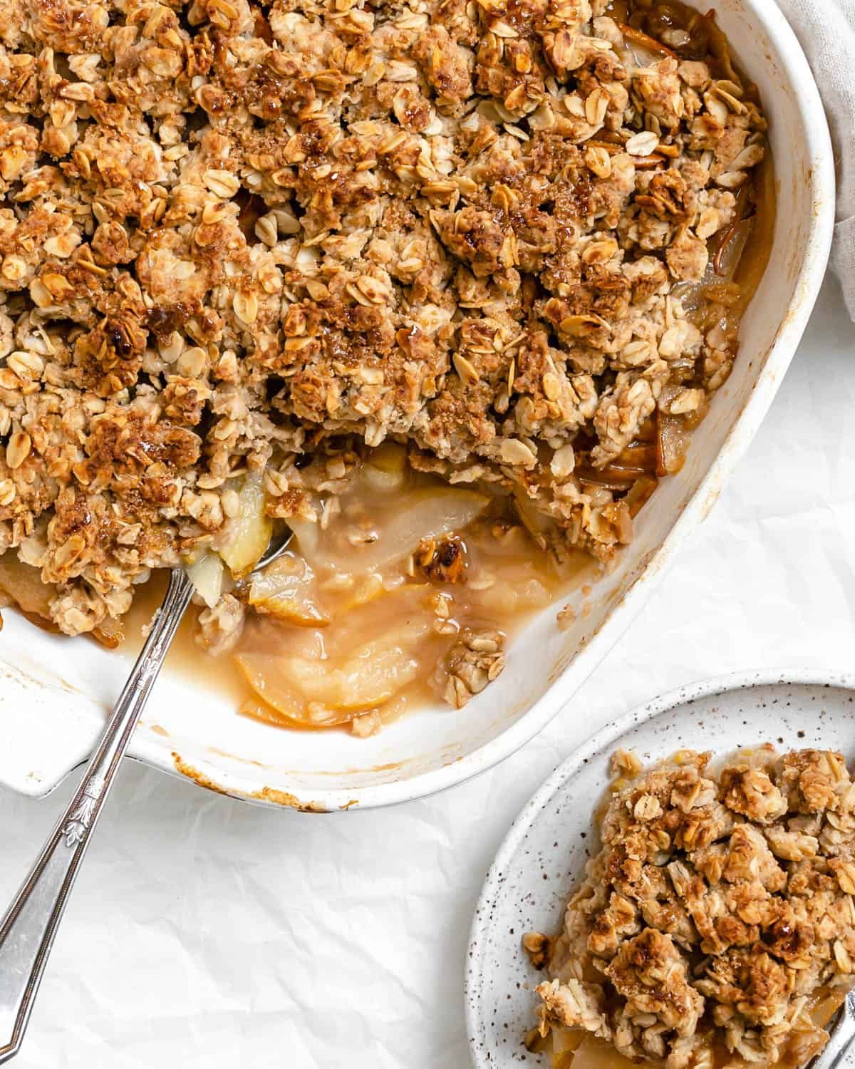 Apple and Pear Crisp with Oatmeal Streusel