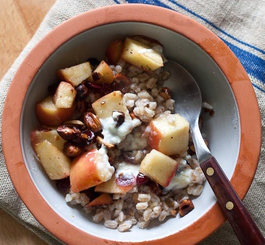 Apple Farro Breakfast Bowl