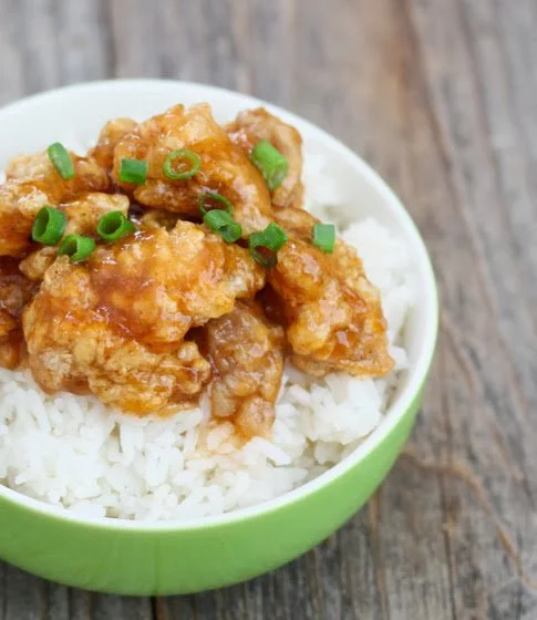 Honey Sriracha Chicken with Scallions