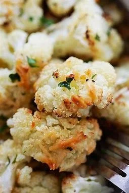 Golden Roasted Cauliflower with Parmesan