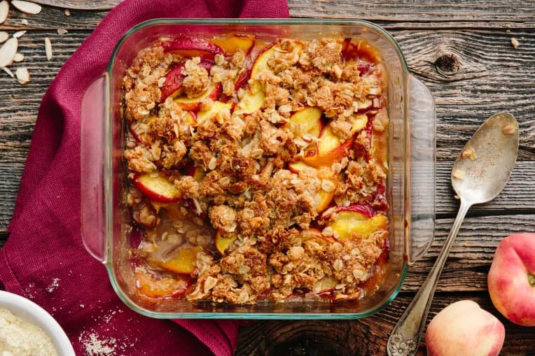Gluten Free Peach Crisp