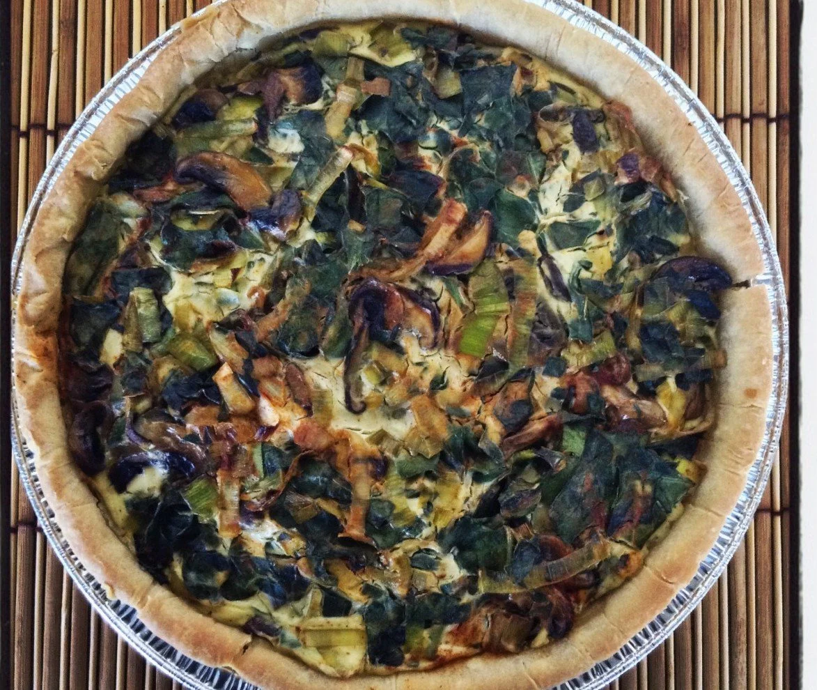 Swiss Chard and Mushroom Quiche