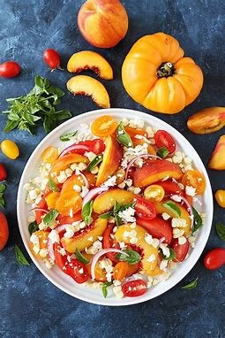 Peach, Tomato and Corn Salad