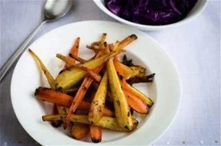 Honey Glazed Parsnips and Carrots