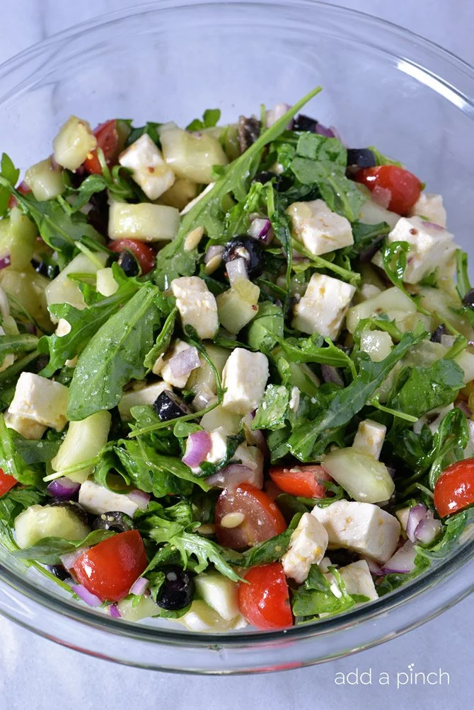 Arugula Greek Salad