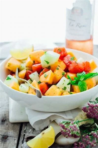 Melon Mint Salad