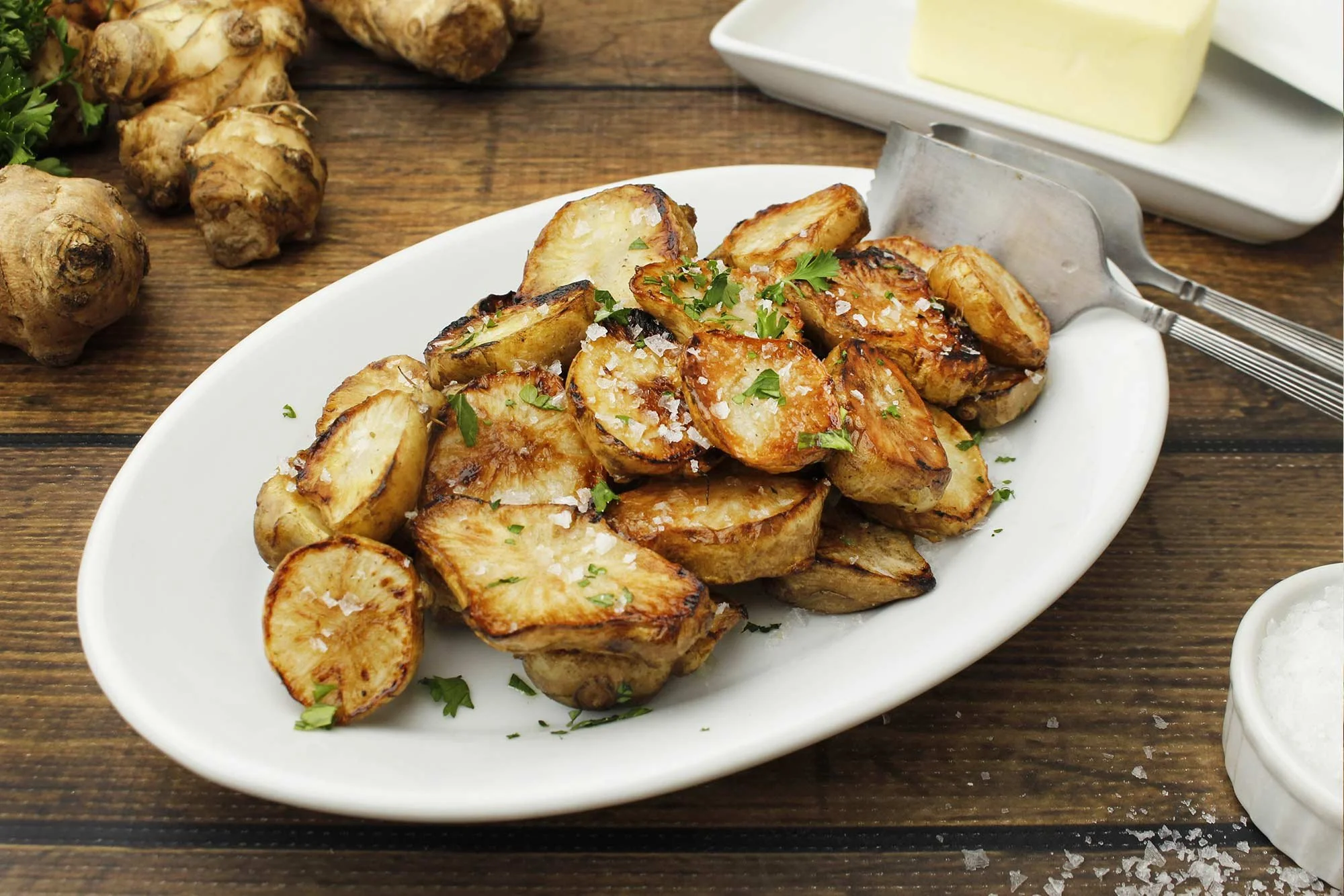 Pan Roasted Sunchokes