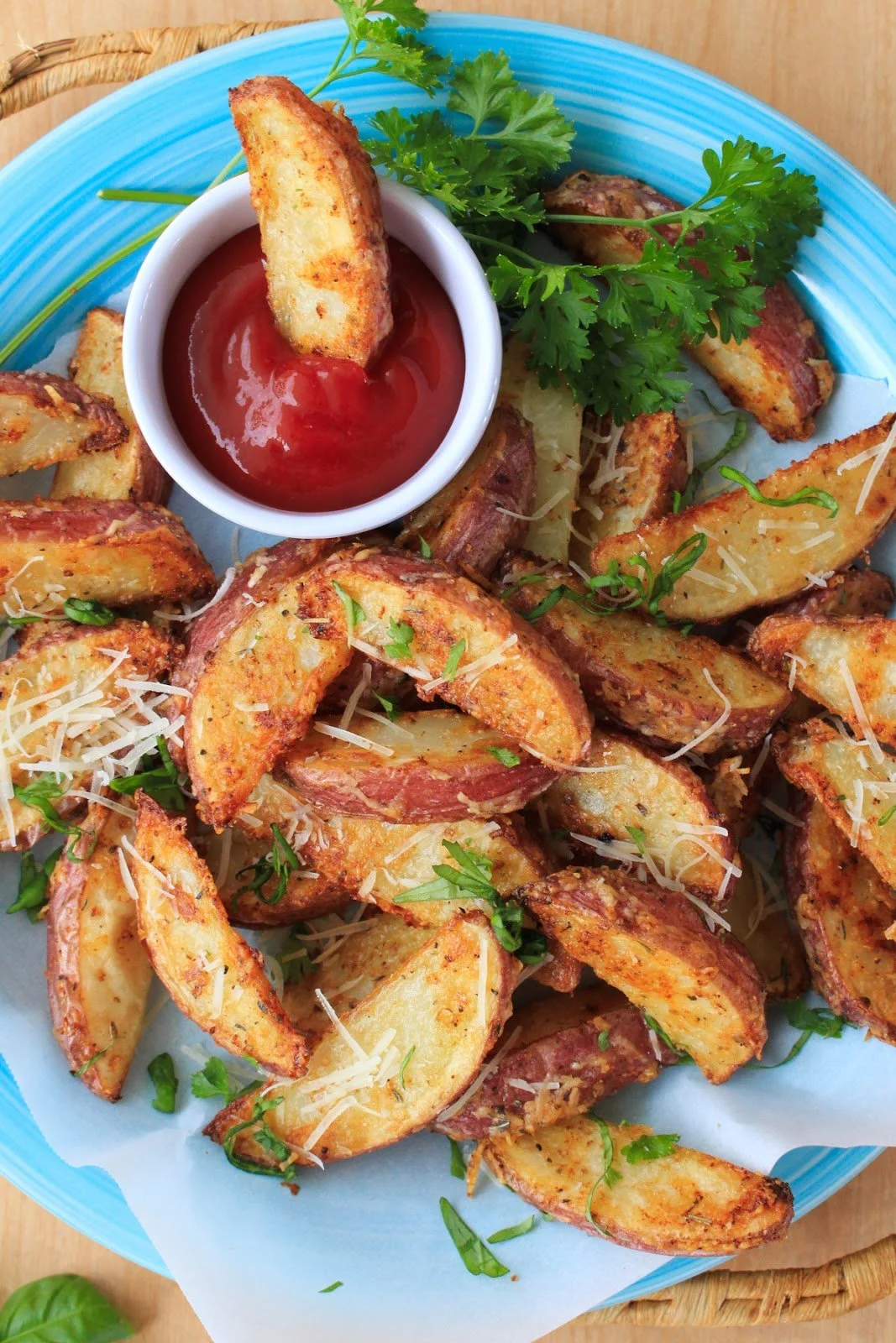 Parmesan Roasted Red Potato Wedges