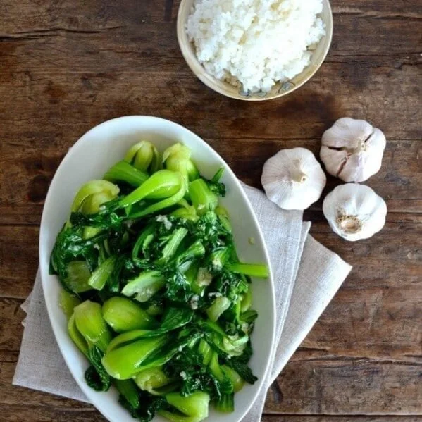Spicy Bok Choy in Garlic Sauce