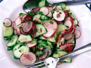Red Radish and Cucumber Salad