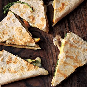 Brie, Apple and Arugula Quesadillas