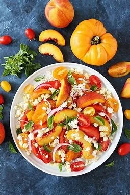 Peach, Tomato and Corn Salad