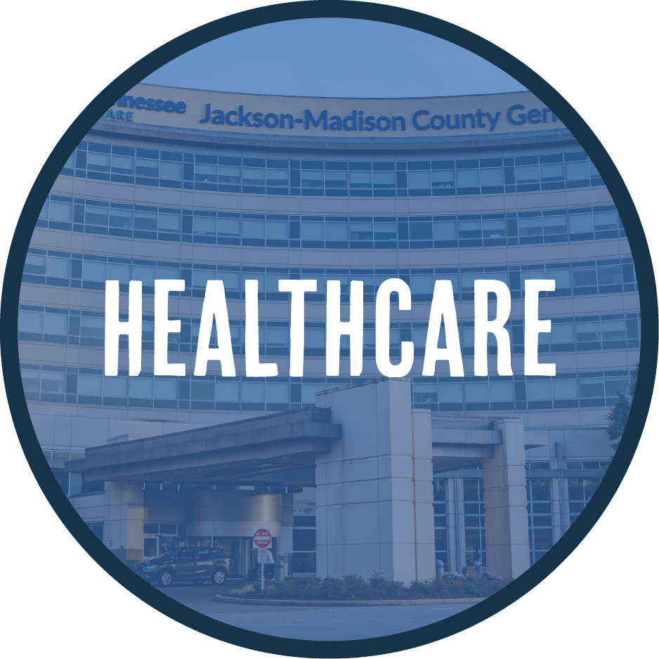 healthcare blue circle