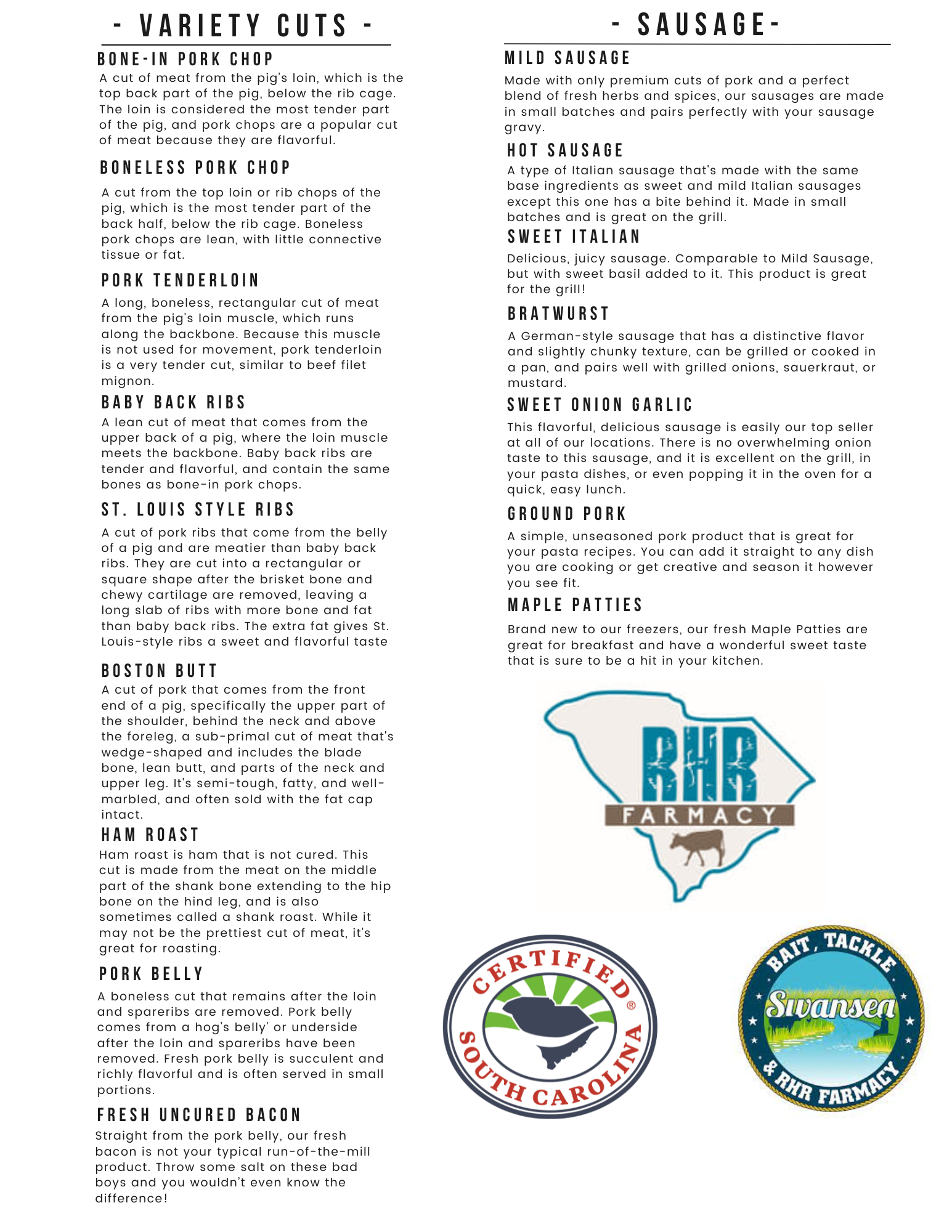 Beef Rgp Menu General 3 — Swansea Bait, Tackle, and RHR Farmacy