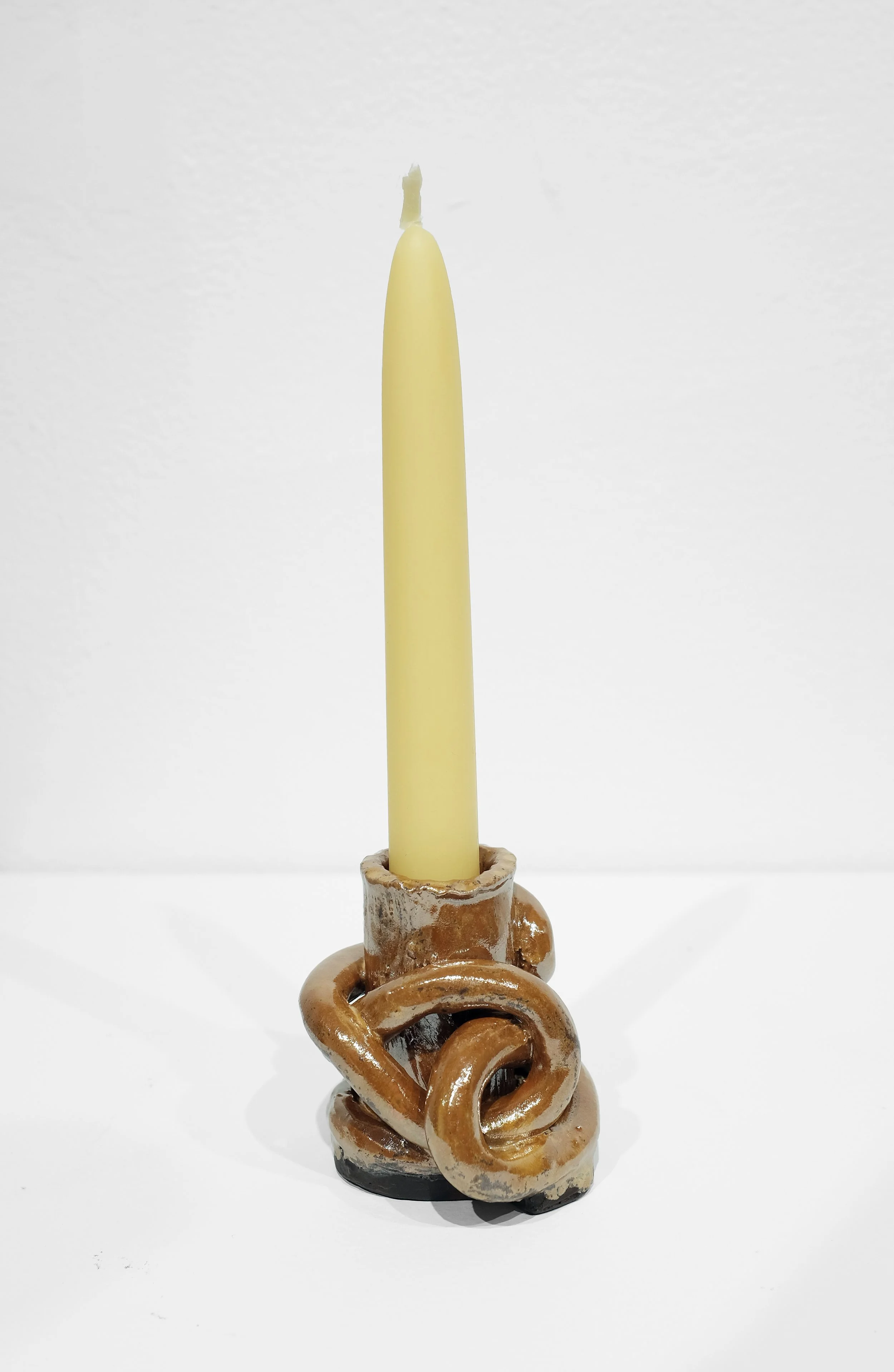 White stoneware, mix glazes, H: 3 x W: 3 x D: 1.5 Inches