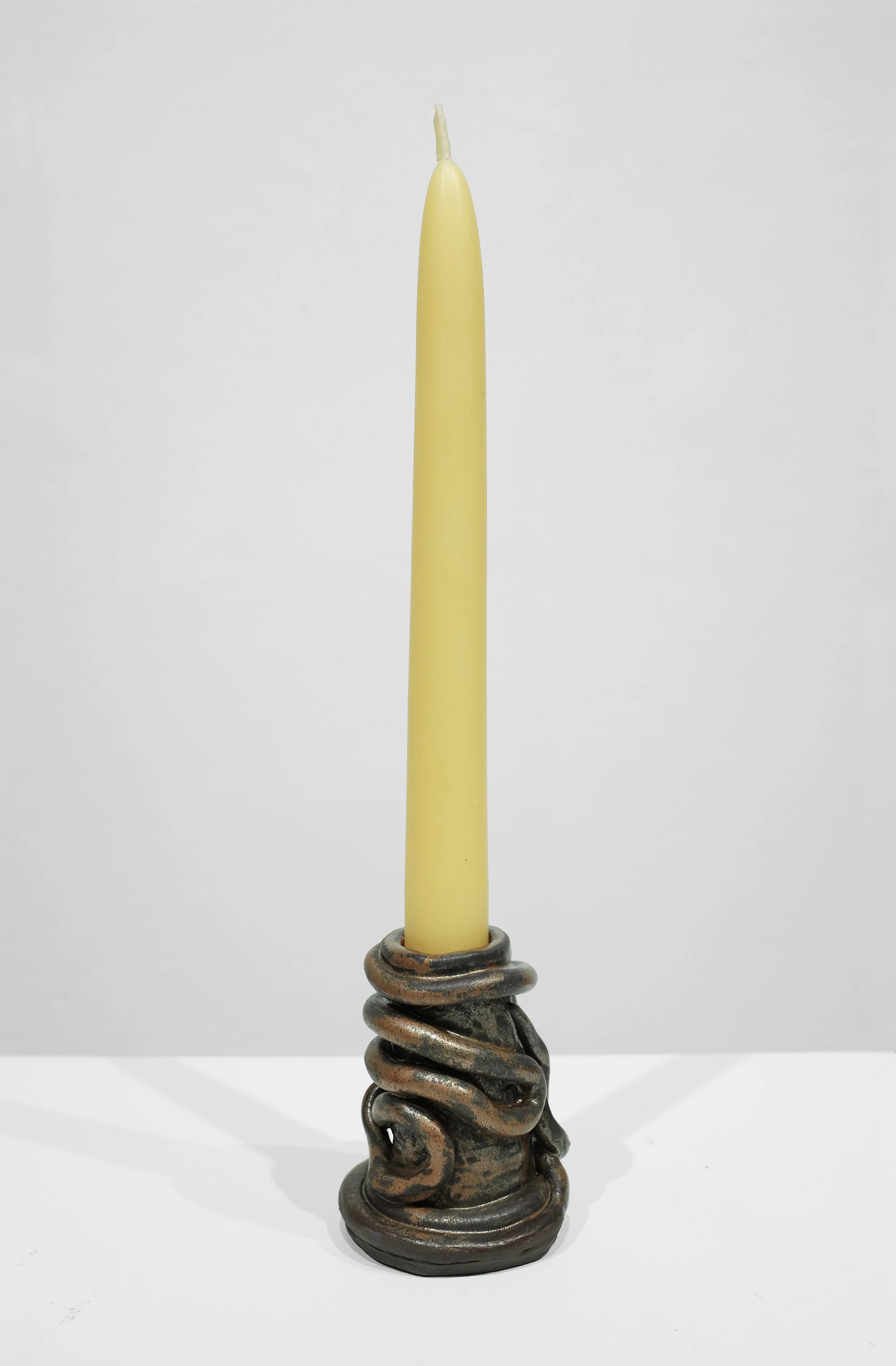 White stoneware, mix glazes, H: 3 x W: 3 x D: 1.25 Inches