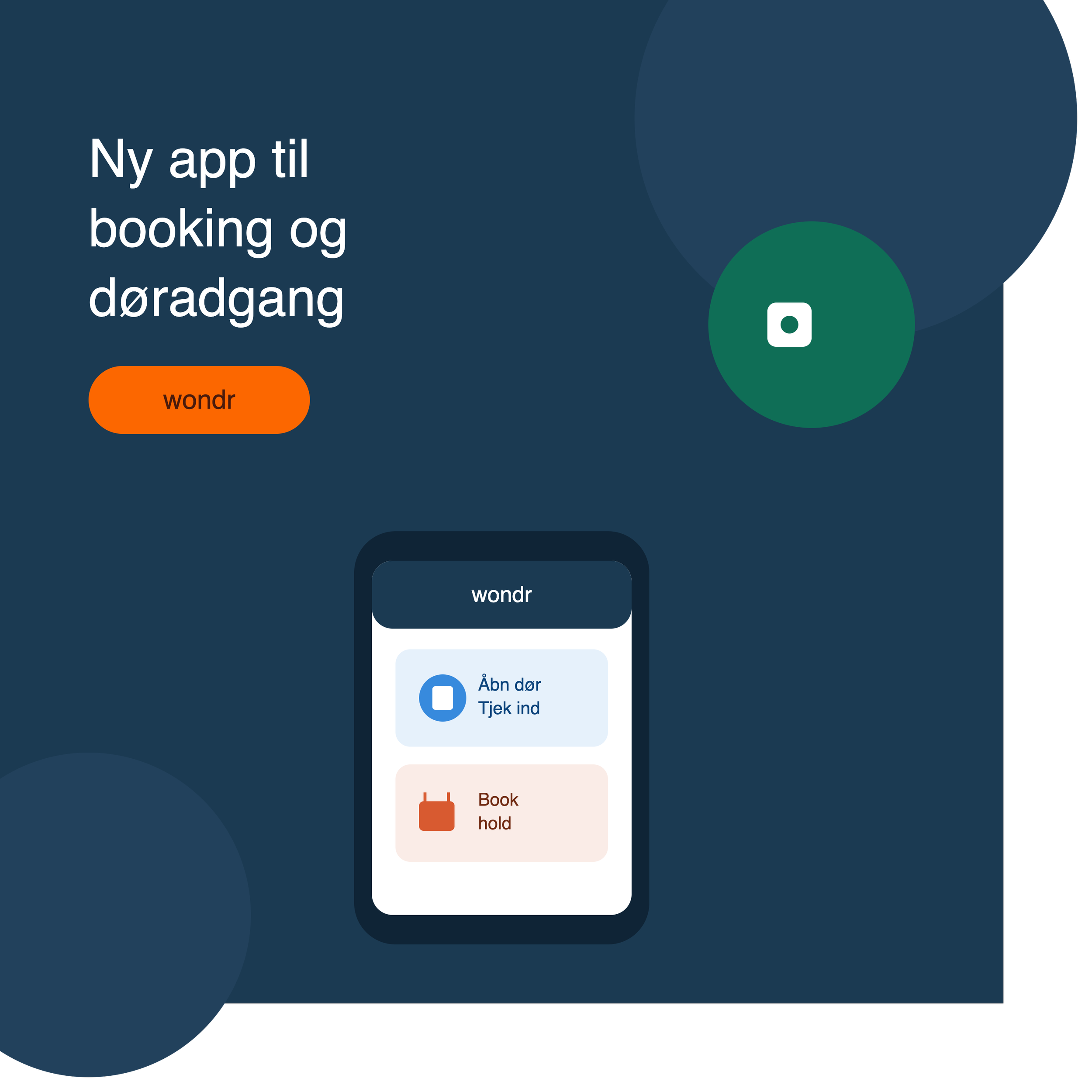 Ny app til bla. holdbooking og døradgang: Wondr