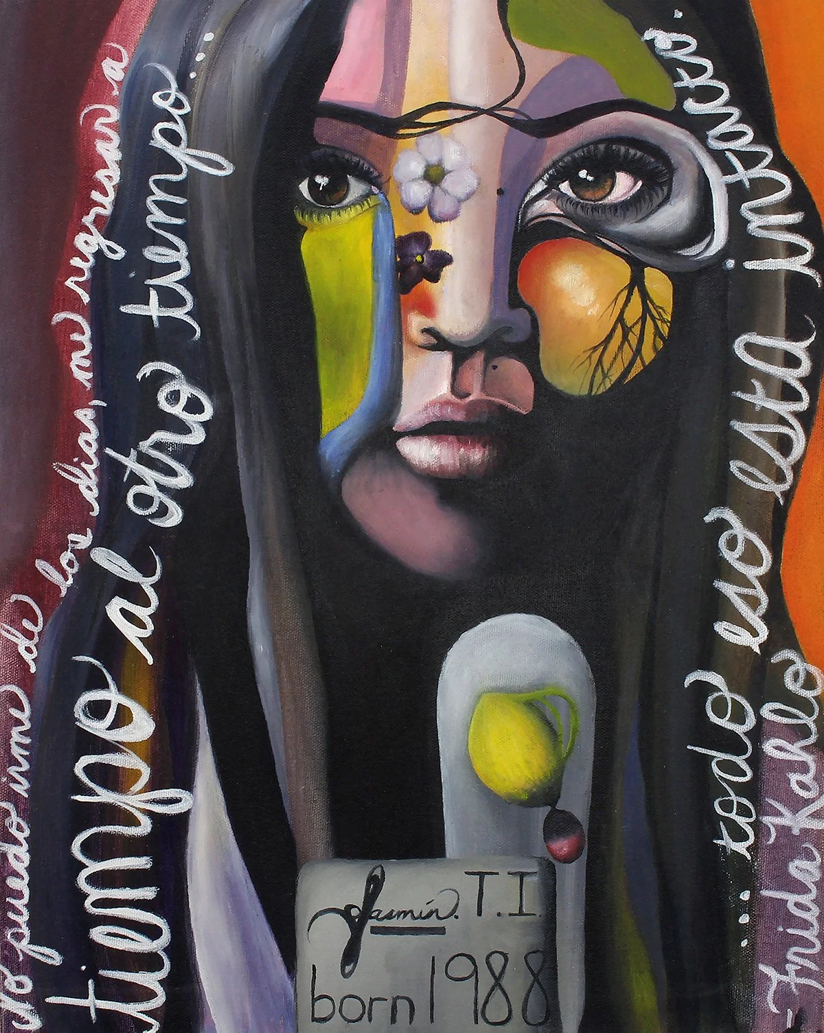 Self Portrait as Frida Kahlo // Oil on canvas 