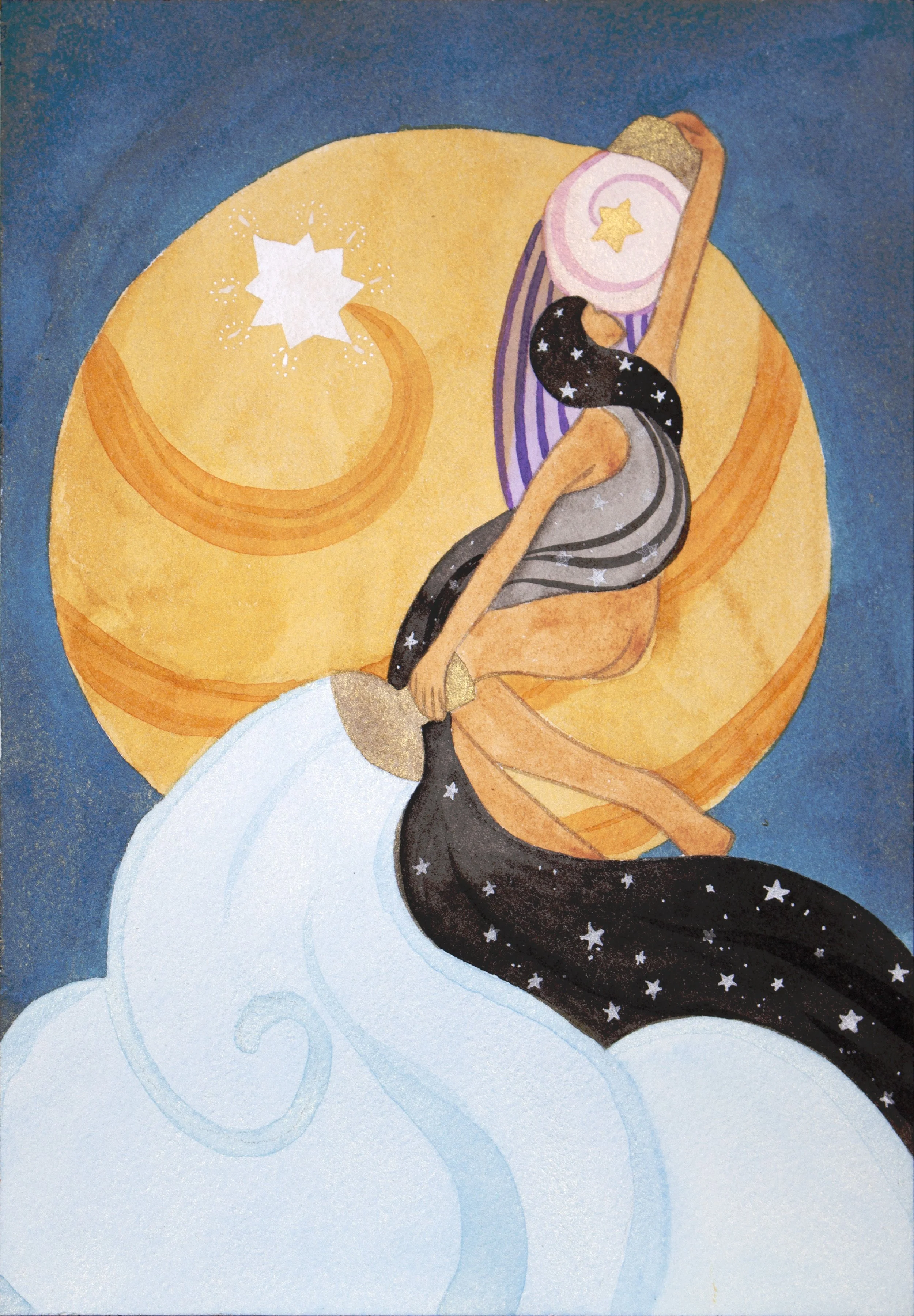 The Star // Watercolor on paper // 6x10"