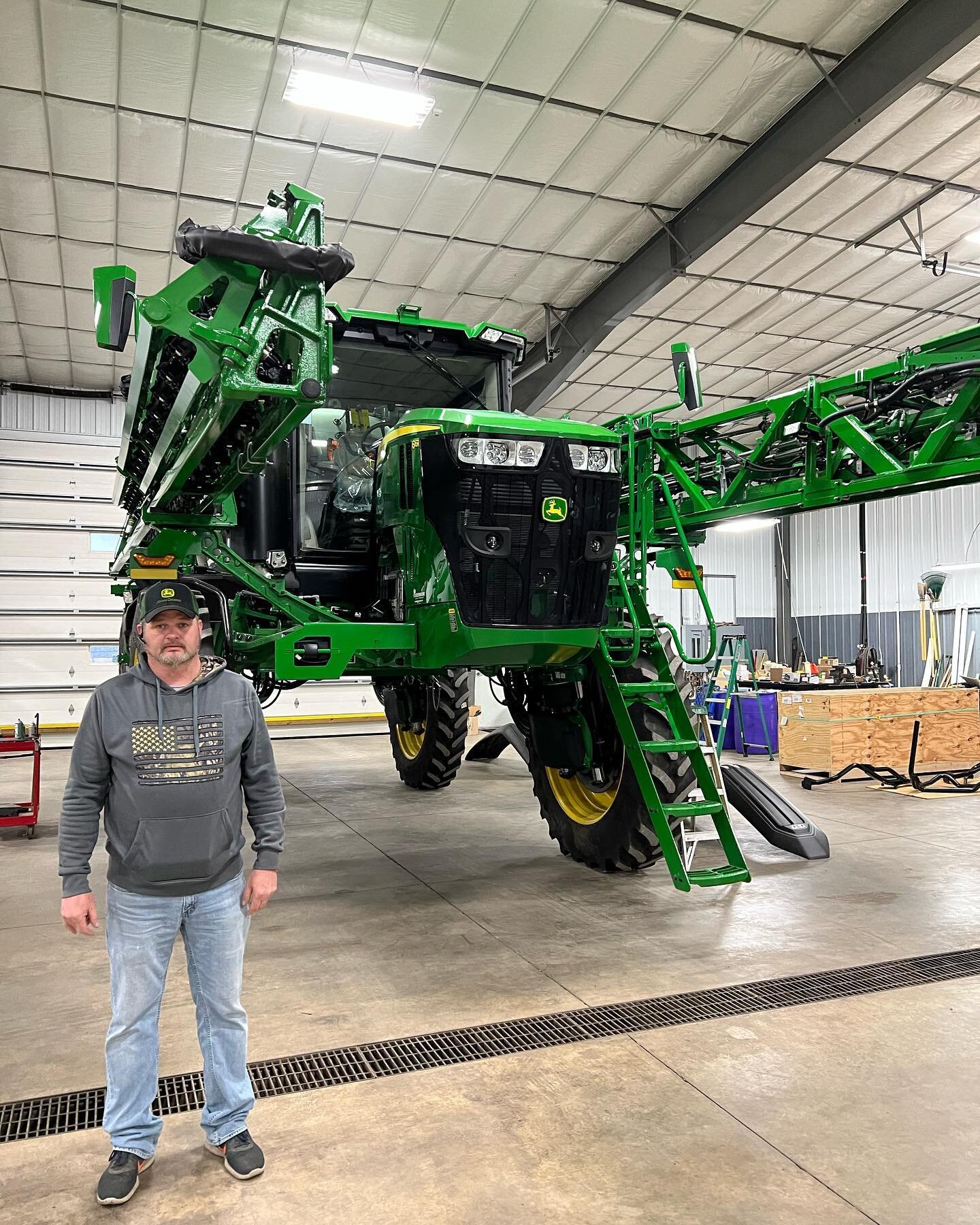 Rainy days call for working inside! Meet Rodney Stockwell. He&rsquo;s one of our farmhands and today he&rsquo;ll be prepping our sprayer for the upcoming season. Rodney has been a part of our team for 6 years.☺️ When asked why he enjoys working at Be