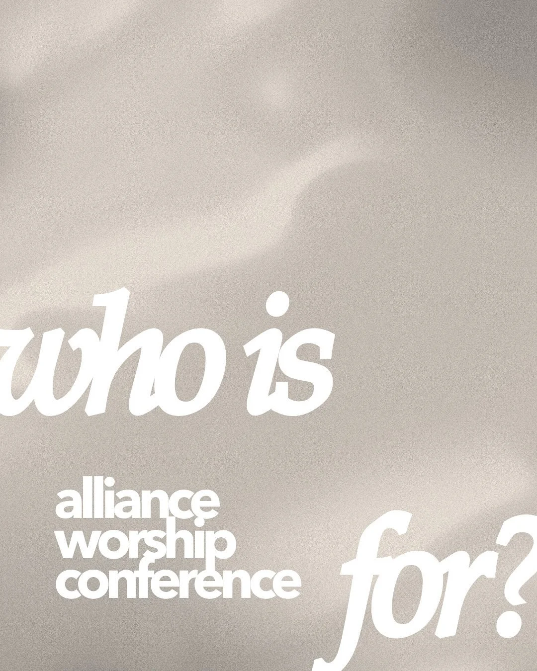 Register for Alliance Worship Conference TODAY at allianceworship.com!