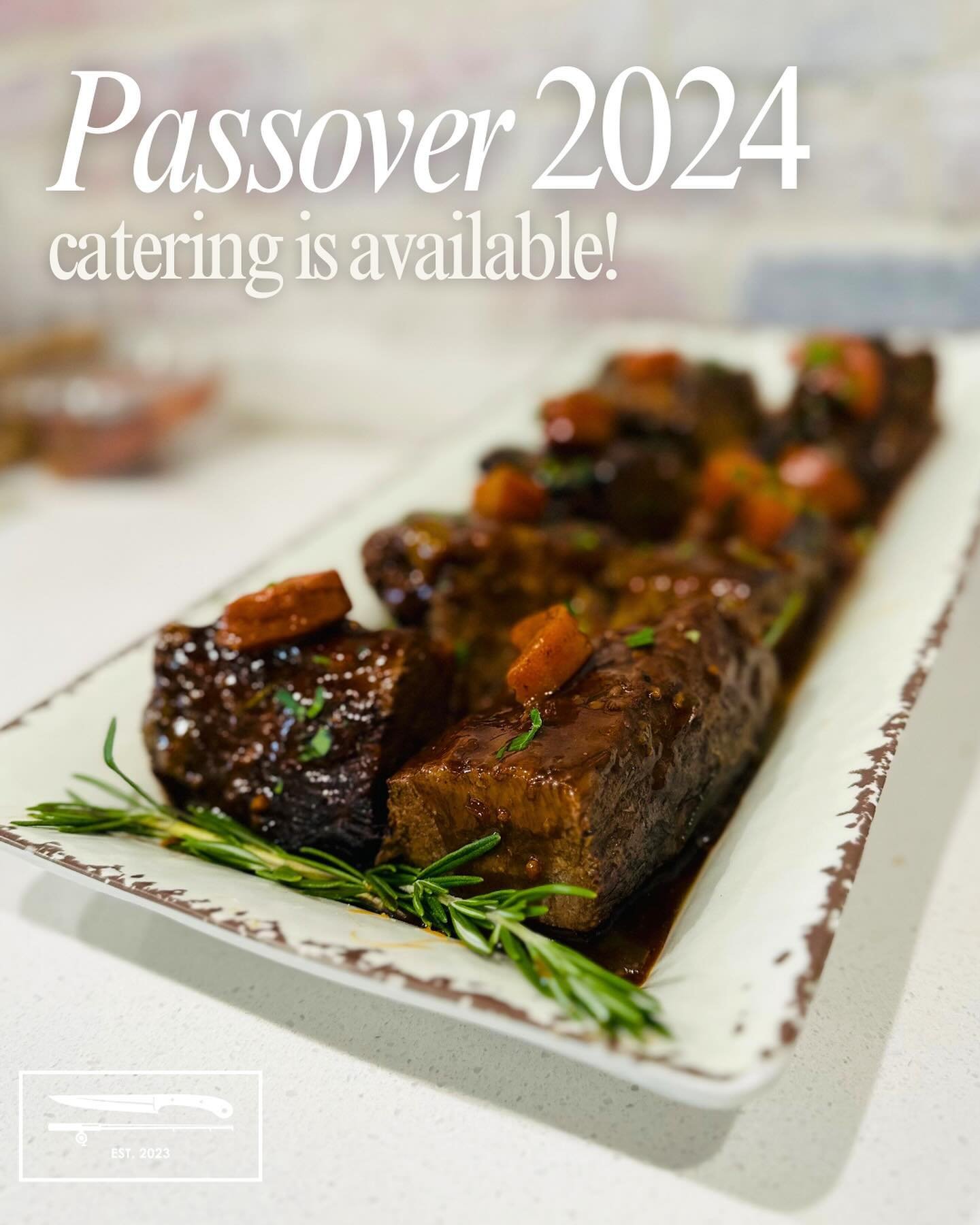 curate a delicious Passover meal with chef-prepared mains &amp; sides that your guests are sure to swoon over. don&rsquo;t forget to send us your catering order by this friday, april 19th at 3 PM! 

&bull; catering menu on second slide! &bull; for a 