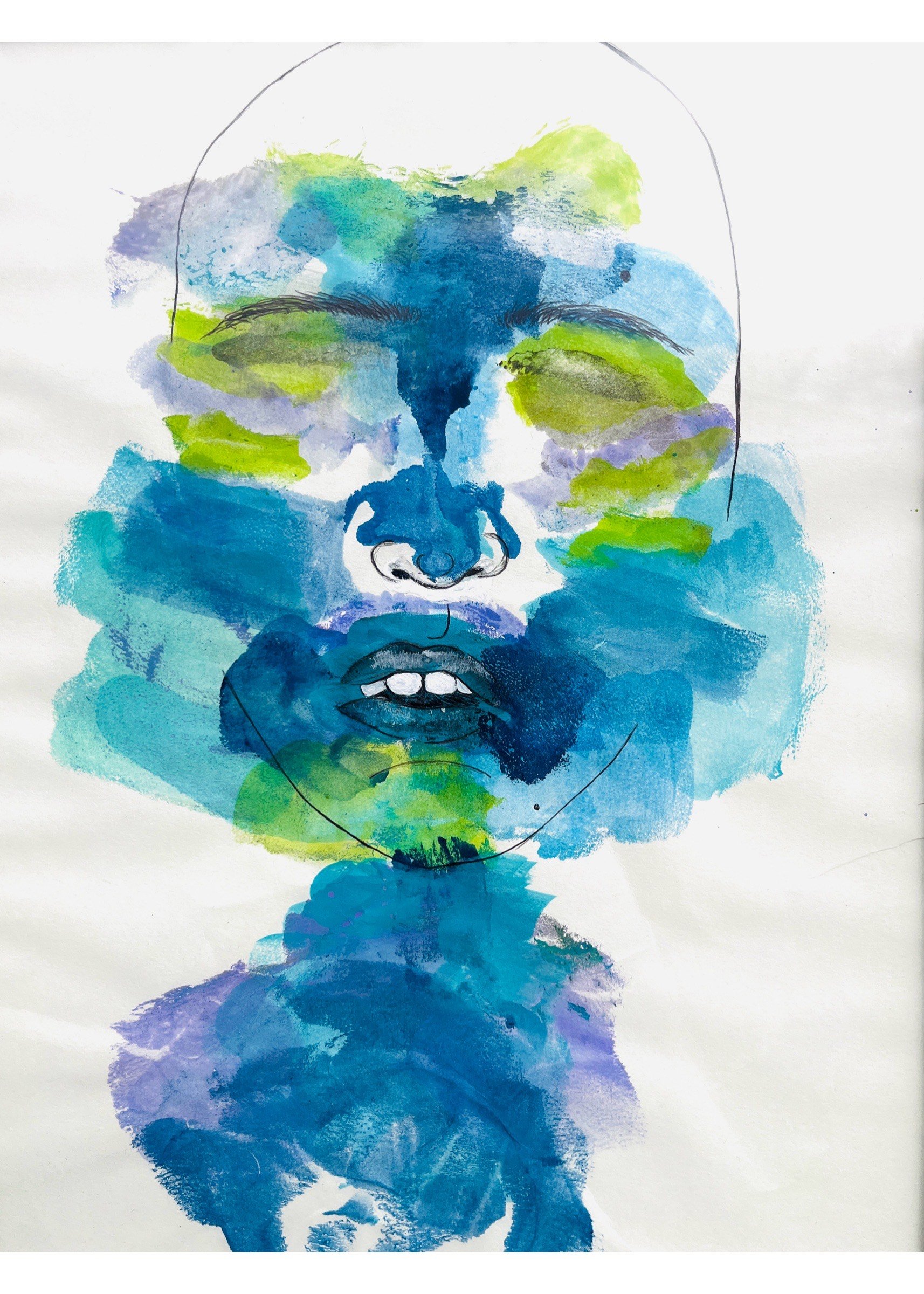 Self Portrait in Blue