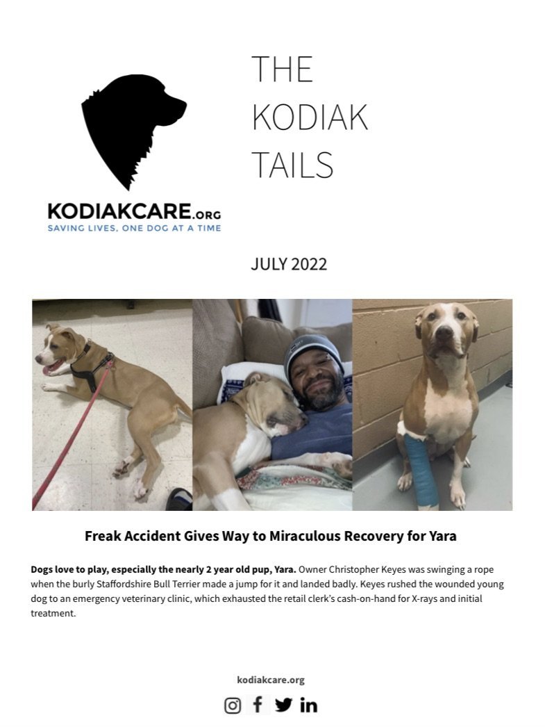 KodiakCare Newsletter July 2022-Freak Accident Gives Way to Miraculous Recovery for Yara