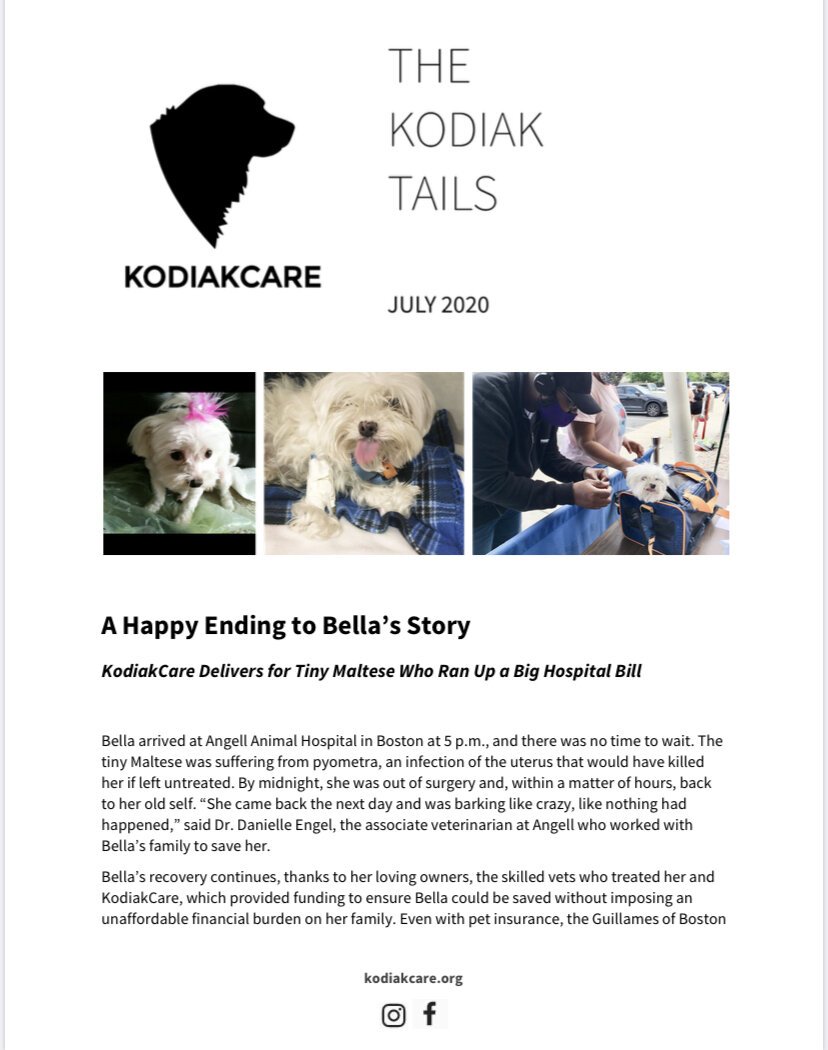 Bella's Story. 7.20- KodiakCare Newsletter