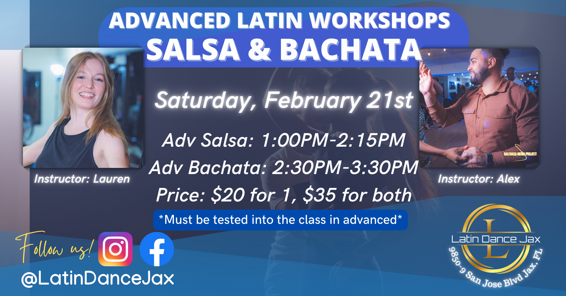 Advanced Salsa/Bachata Workshops