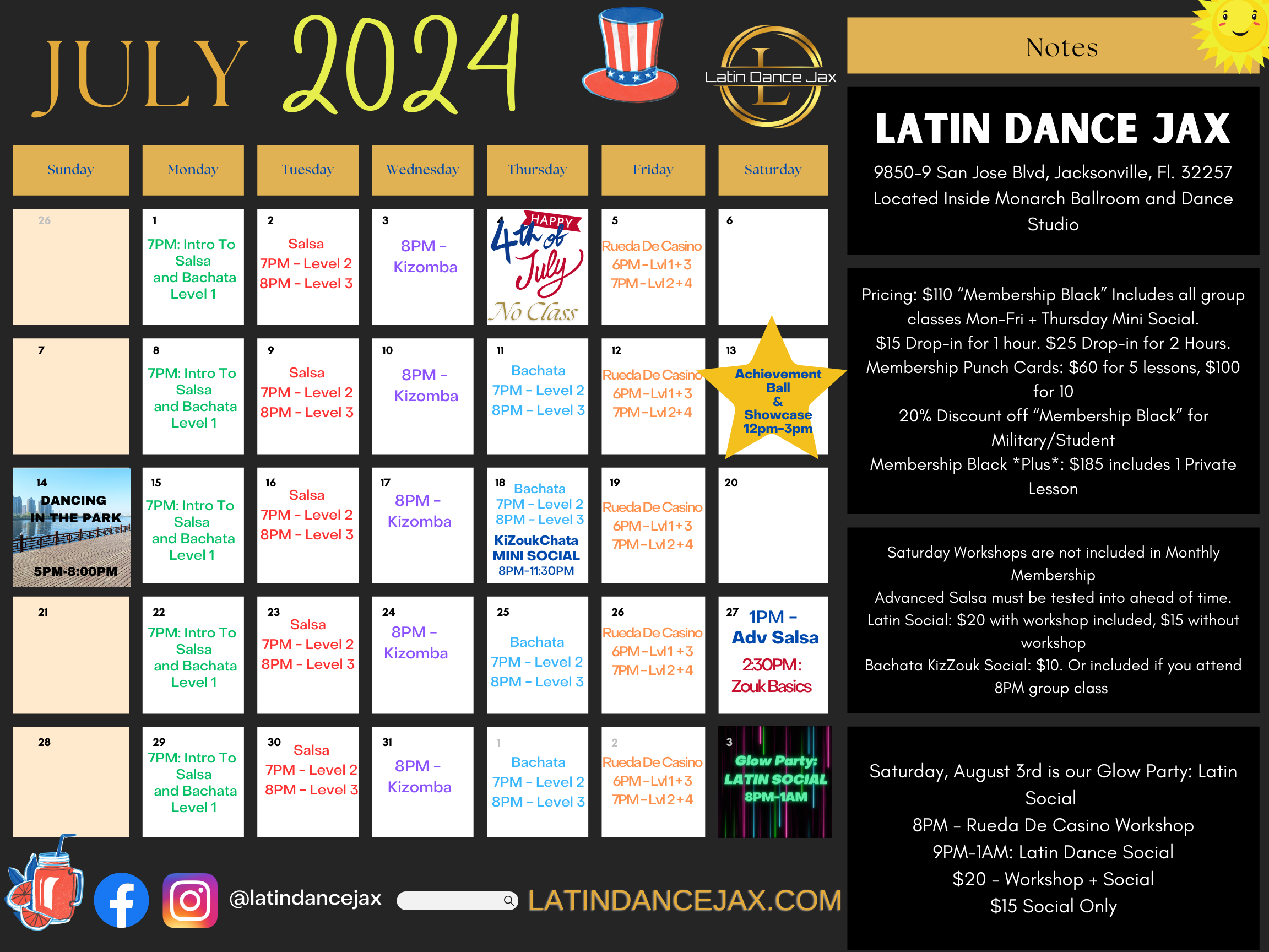 Latin Dance Classes Events in Jacksonville, FL Calendar Salsa