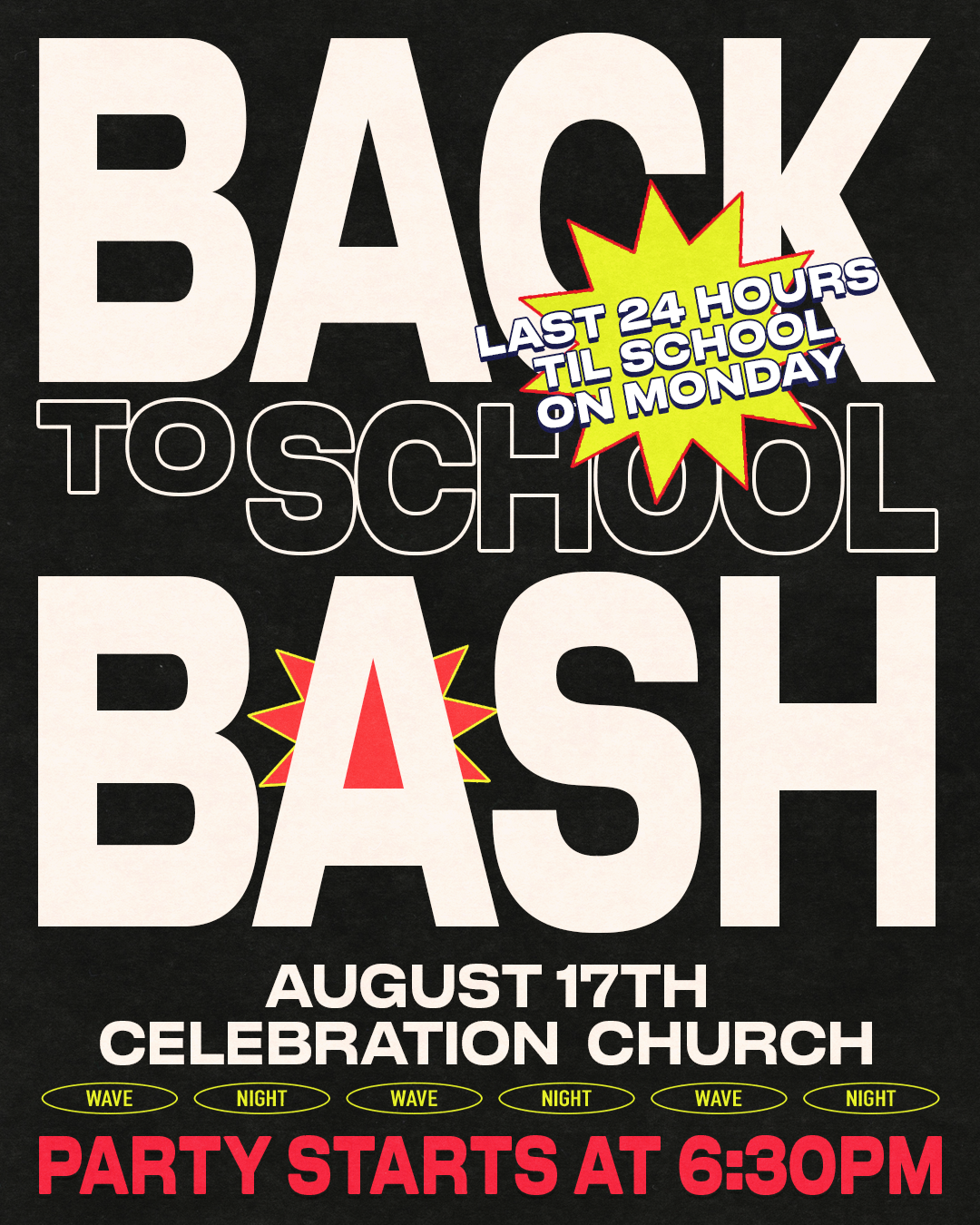 WAVE Night Invite Card