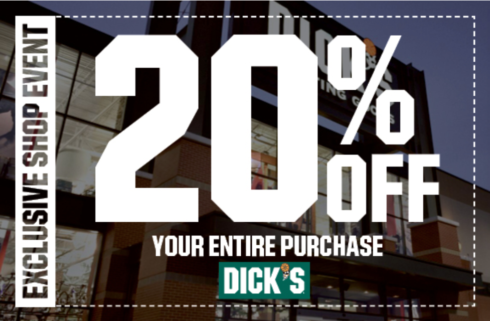 20% Off Coupon to Dick's