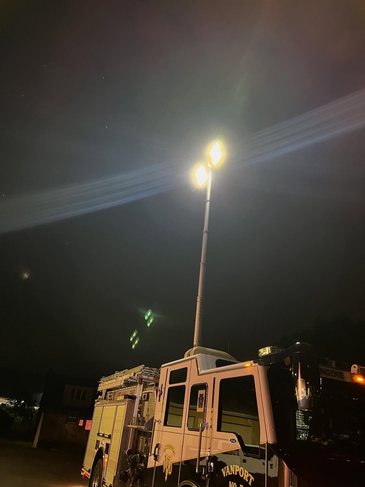 🚨Recent LED conversion for @vanport_station_24 and their outdated halogen lamps on the light tower. We were able to swap the heads with four @wheleneng Pioneer Max 115v LED Flood/Spot combination lights, and custom made brackets to keep the original