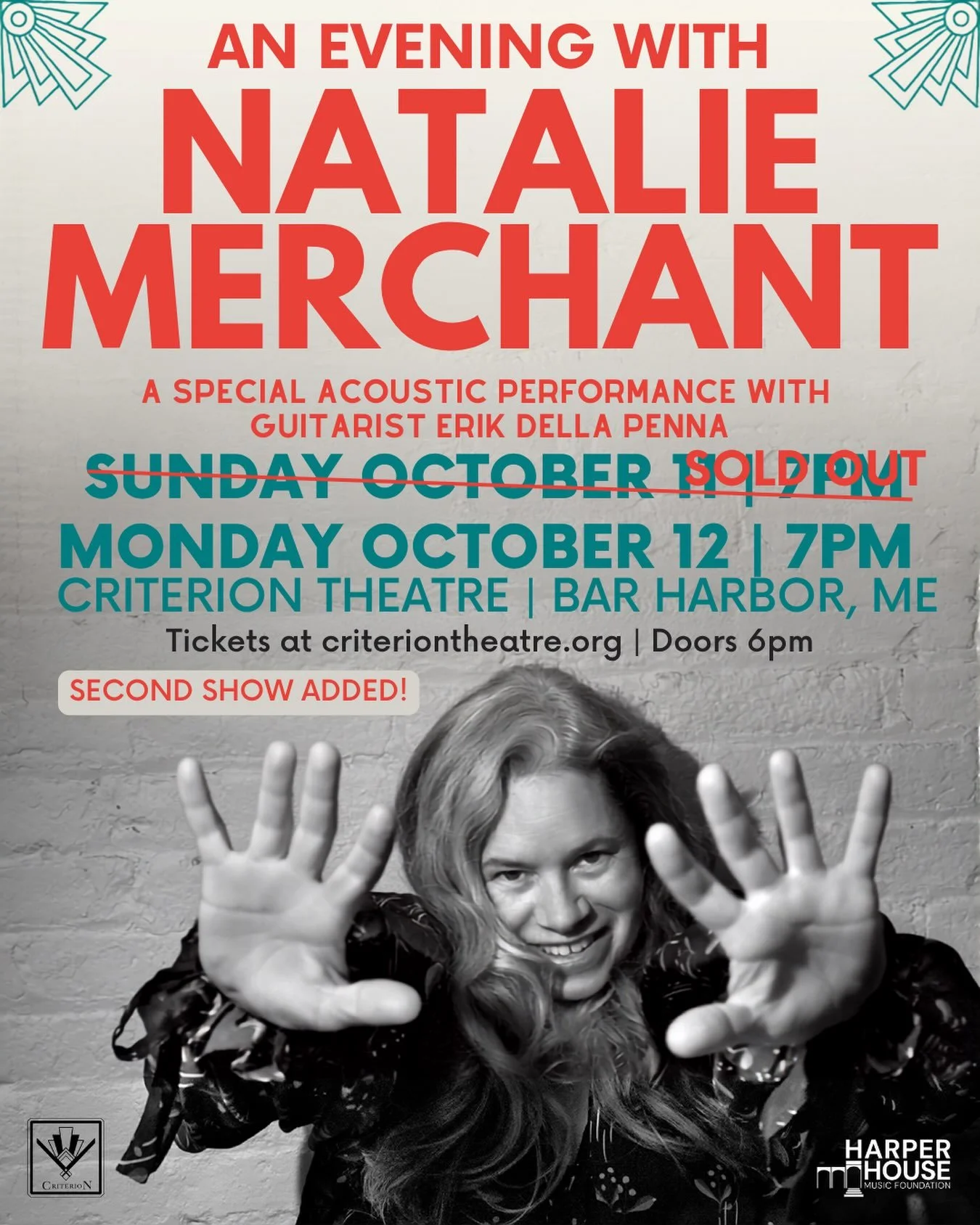 Mainers! Second show added in Bar Harbor on Oct. 12 @1932criterion