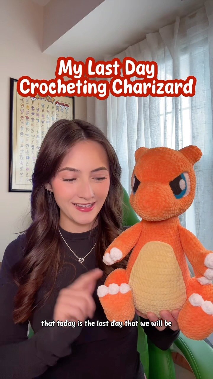 only watch if you want to see the finished version of crochet Charizard π«£ …
ANYWAYS YAY WE’RE DONE!!!! Now I have to cross Charmeleon and Charizard off the list π
#crochet #crochetersofinstagram #crocheter #crochetersoftheworld #cro