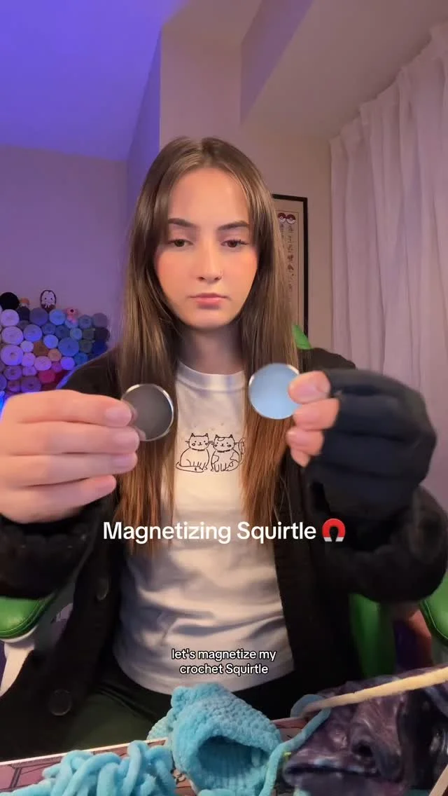 How did I add glasses to Squirtle to make him a member of the Squirtle squad? MAGNETS! I had no idea if I was going to pull this off, but it was the only option I could think of for removable glasses! I’m so glad I got it to work. If you’