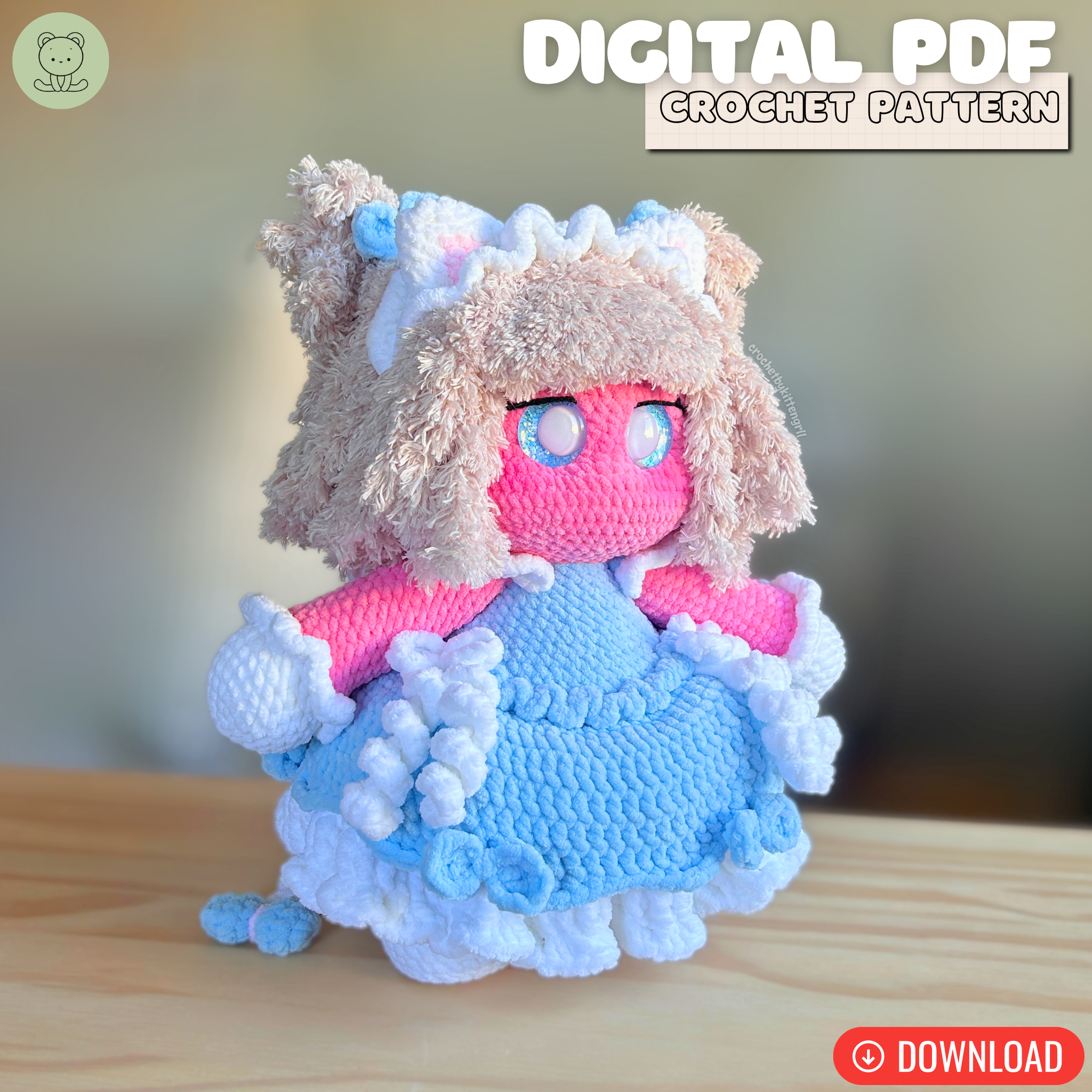 Pokko Mod DIGITAL PDF Crochet Pattern