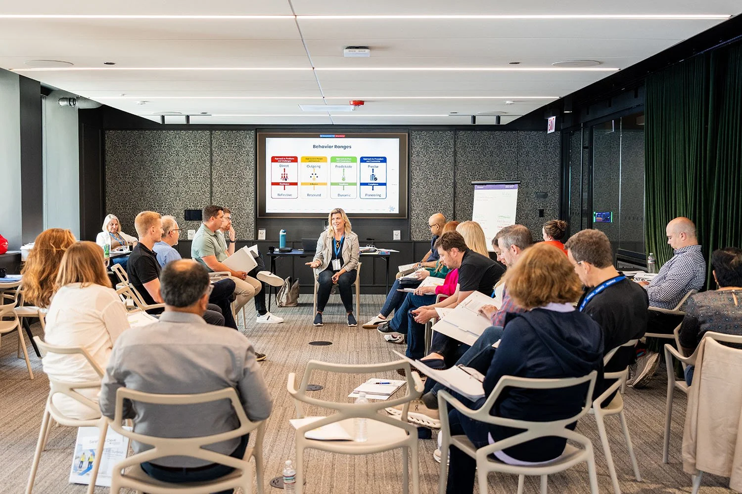 group talk at corporate event summit in chicago