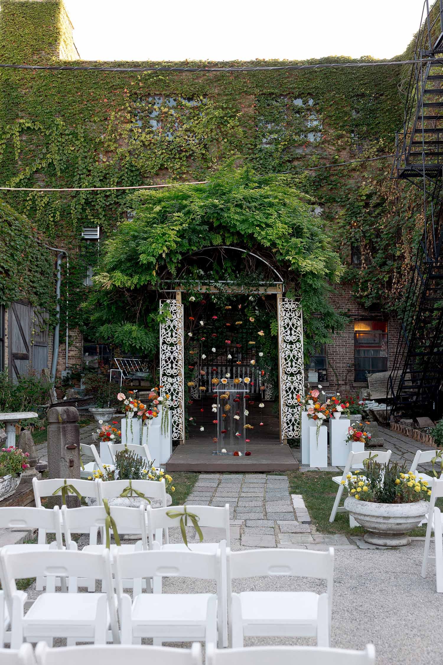 Outdoor Ceremony at Salvage One