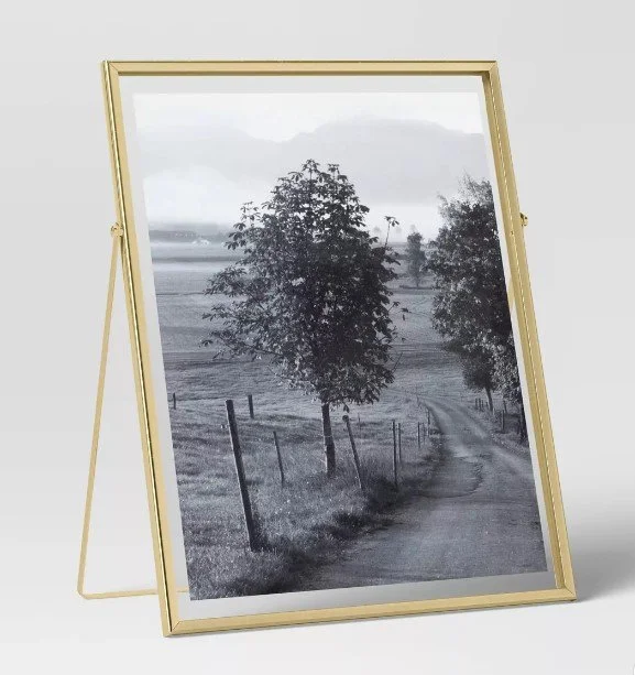 gold floating frames